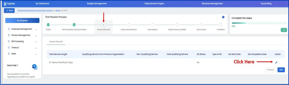 IFMS 3.0 Pension Online Process