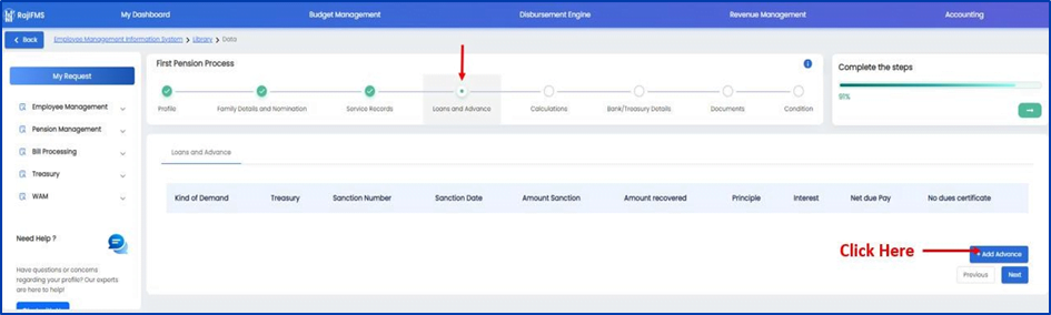 IFMS 3.0 Pension Online Process