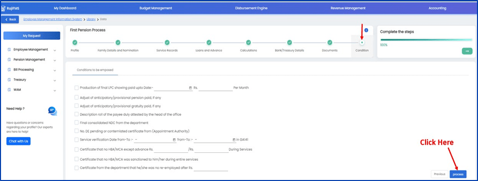 IFMS 3.0 Pension Online Process